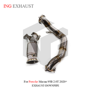 ING SS Downpipe y tubo delantero para el año 2014 a <span class=keywords><strong>2017</strong></span> Porsche <span class=keywords><strong>Macan</strong></span> 95B 2,0 T tuning escape con OPF - Product Image 3
