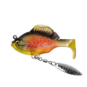 เหยื่อปลอมแบบนิ่ม 10 กรัม 14 กรัม รูปทรง Paddle Tail Sleeper Gill สำหรับตก<span class=keywords><strong>ปลา</strong></span>แบสในน้ำจืดและน้ำเค็ม - Product Image 2