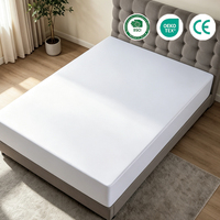 Protège-matelas tricoté imperméable sur mesure, housse de lit entièrement ajustée, coussin de matelas durable pour hôtels (vente en gros)