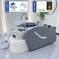Vente en gros de meubles de salon spa pour tête de massage spa électrique automatique chaise de shampoing lit de shampoing de salon de lavage