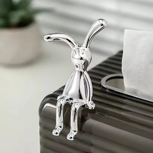 2PC Long-Eared Rabbit Double Statue Cartoon Decoration <strong>Accessories</strong> Living Room <strong>Bedroom</strong> Car Decoration Desktop Decorative Ornamet - Product Image 5