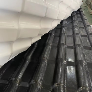 Không thấm nước 3 mét ASA uPVC Tây Ban Nha mái ngói chính ngói truyền thống đất nung chống cháy chịu nhiệt ngoài trời công viên đền thờ sử dụng - Product Image 1