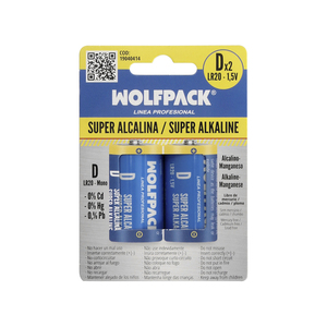 Batteria Alcalina Wolfpack D - LR20 (Confezione Blister da 2) - Product Image 6