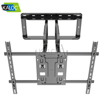 Support mural rotatif pour téléviseur KALOC S9 PRO pour écrans de 50 à 90 pouces, en acier laminé à froid durable, bras articulé inclinable et pivotant, support de charge