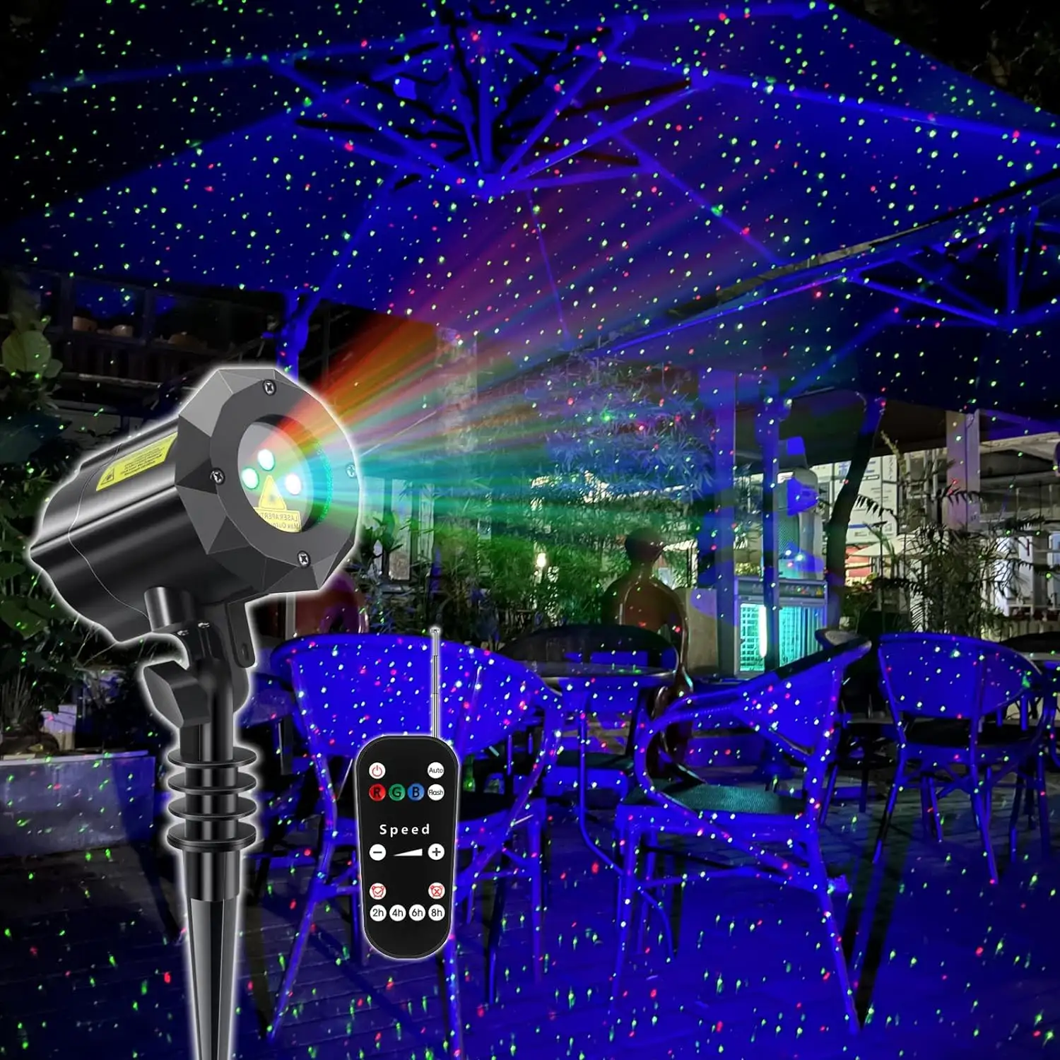 Lampu laser kembang api 3d warna merah biru hijau penjualan terbaik 2024 lampu laser led taman luar ruangan lampu pesta liburan
