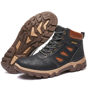 Nuovi Stivali da Escursionismo Impermeabili da Donna Scarpe Outdoor Stivaletti in Pelle Nera e Marrone con Lacci - Product Image 5