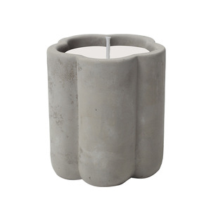 AIKUN Nordic Luxury Einzigartige geprägte runde Sojabohnen wachs Duft Aroma Aroma therapie Duft Soja Wachs Zement Beton Grau Kerze - Product Image 5