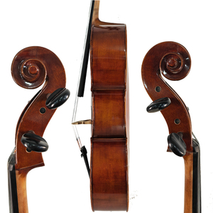 Đàn Cello 4/4 chất lượng cao làm từ gỗ nguyên khối châu Âu, bề mặt phủ vecni, hộp đựng hình vuông, mặt đàn bằng gỗ vân sam và lưng đàn bằng gỗ maple, sản xuất tại nhà máy. - Product Image 3