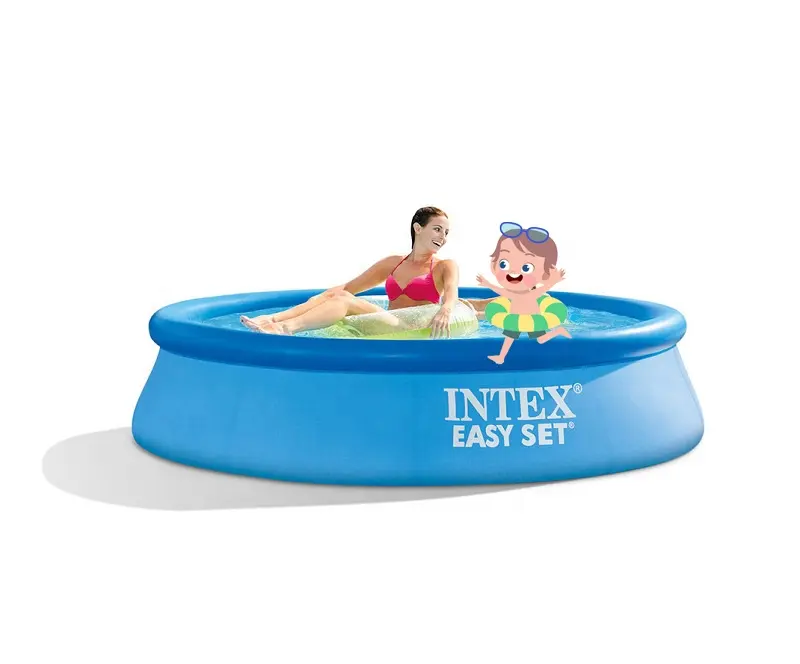 Intex 28106 Round Easy Set Pool 8ft X24in Inflatable Above Ground Water Pool For Kids Play Family Swimming Pool