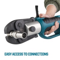 Herramienta de Prensado Hidráulica a Batería ZUPPER PZ-1550, Herramienta de Prensado Manual para Accesorios de Prensado sin Mordazas