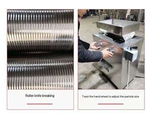 בוטנים חשמליים קטנים מטחנת קשיו אגוזים קשיו מכונת חיתוך שקדים - Product Image 5