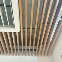 Panneau de plafond en aluminium en forme de U de haute qualité pour bureau, hôtel et centre commercial