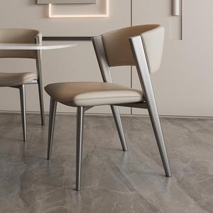 Chaise de salle à manger de luxe en acier inoxydable, design italien moderne, revêtement en cuir, finition chrome doré, mobilier pour la maison, le bar et le <span class=keywords><strong>restaurant</strong></span> - Product Image 6