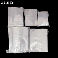 Sac d'Emballage Alimentaire Personnalisé JIJID, Soudure Centrale, Transparent Givré, pour Biscuits, Imprimé, Scellé à Chaud, en Plastique