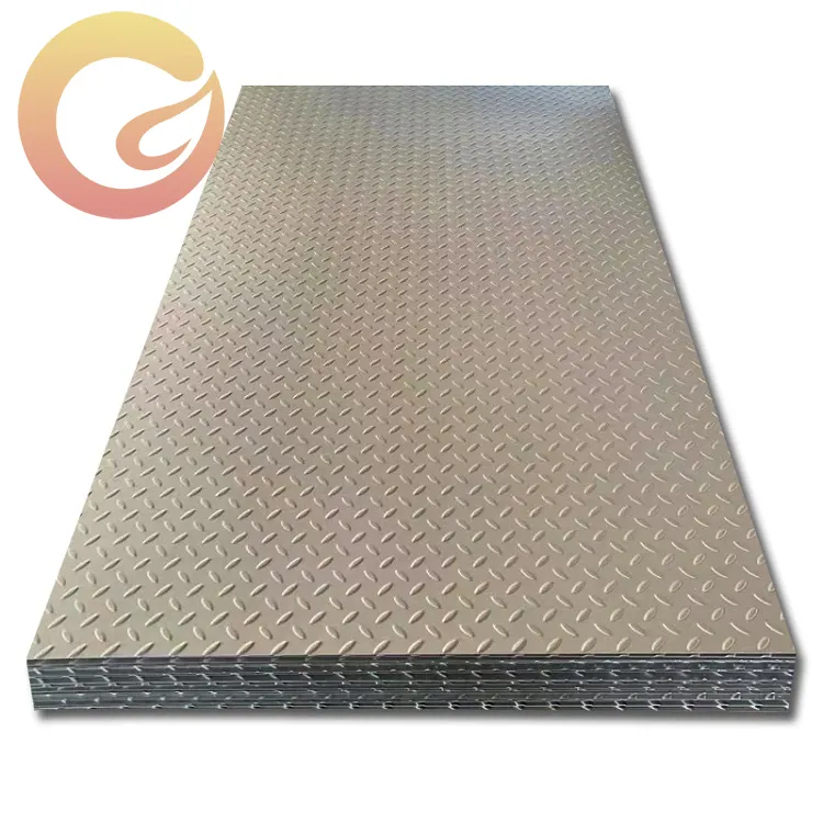 ZHONGRUN 304/201/202/430/410/630/316/316L/304 Diamond/Checkered Decorative Embossed Stainless Steel Anti Skid Plate