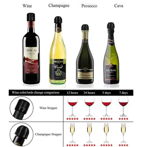 Wedding Favors Shooting Vacuum Retain Customized Plug Wine Silicone Sealed Bottle Stopper Cap For Wine Champagne Soda Bottles