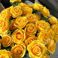 Roses artificielles en velours en gros, fleurs artificielles en velours pour décoration murale de mariage et cadeau de la Saint-Valentin