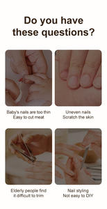 Máquina Eléctrica Recargable para el Cuidado de las Uñas en Casa, Instrumento Inteligente Dos en Uno para Cortar Uñas, Máquina Multifuncional para Uñas - Product Image 5