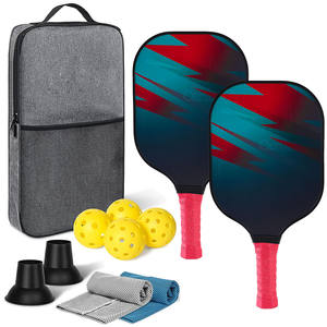 Palas de Pickleball con bolsa de transporte, 2 palas, 4 pelotas, funda de nailon, mango antideslizante, equipo deportivo para entrenamiento al aire libre - Product Image 4