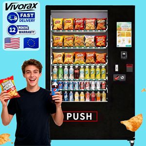 ตู้จำหน่ายสินค้าอัตโนมัติแบบแช่เย็นพร้อมหน้าจอสัมผัสอัจฉริยะ AI ที่ดีที่สุด สำหรับเครื่องดื่มโซดาและขนมขบเคี้ยว รวมถึงอาหารและเครื่องดื่มสำหรับขายปลีก - Product Image 1