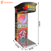 Machine d'arcade de boxe à monnayeur pour parc d'attractions, jeu de test de force de frappe pour centre de divertissement et salle d'arcade