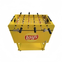 Jeu de baby-foot 65L glacière Boîte glacière de baby-foot Chariot pour jardin et camping