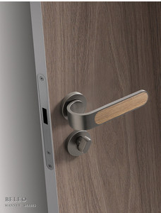 Zinc Alloy Wood Grain Bedroom Door <b>Lock</b> for Hospital & Office Use Modern Design Silent Operation Durable Easy Installation - Product Image 5