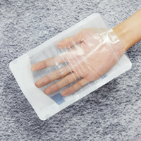 Sacs Doypack personnalisés réutilisables transparents avec fermeture éclair pour trousse d'hygiène, sacs en plastique avec logo