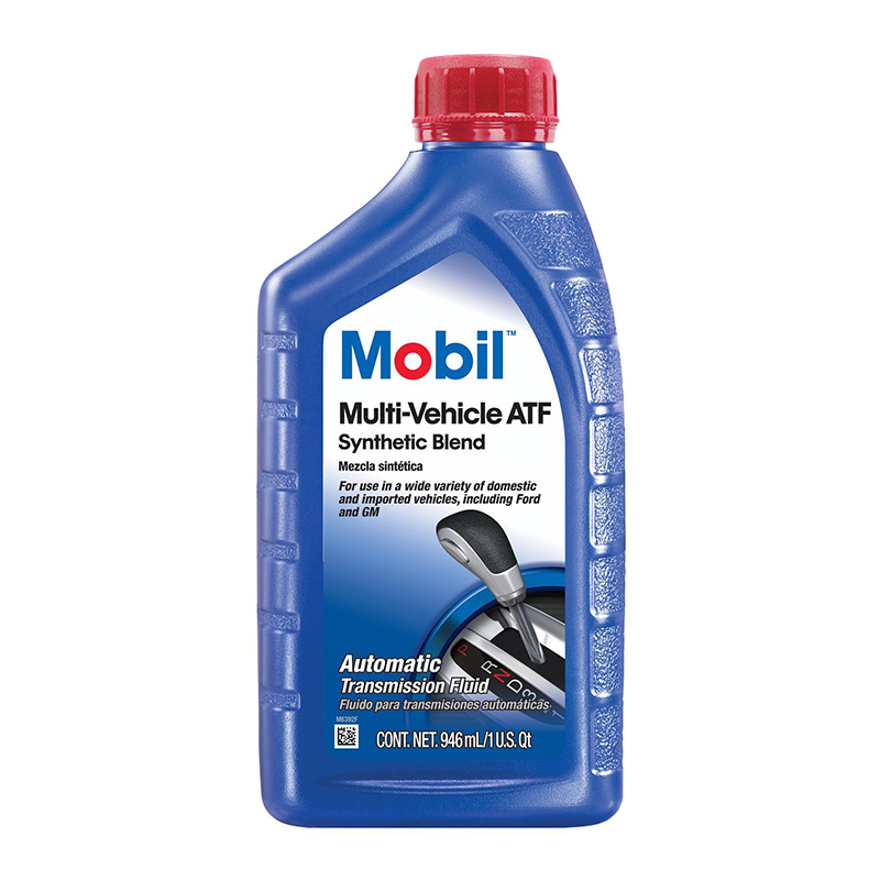 Mobil ATF Multi Vehicle Automatic Transmission Fluid Synthetic Blend 0.946 Liter 6 Bottles/Quart US Origin 2 lb Auto Parts Image 1