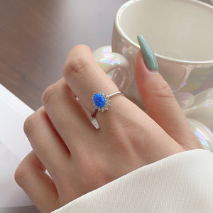 Fabbrica personalizzata Plata Esterlina 925 Joyeria Piedra Opalo all'ingrosso Moon Opal Ring vero argento Sterling 925 gioielli pietra <span class=keywords><strong>opale</strong></span> - Product Image 5