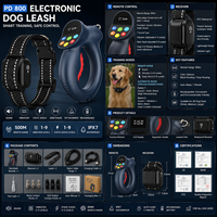 PD 800 Wiederaufladbare Wasserdichte Elektronische Hundeleine für Katzen & Hunde mit Fernbedienung, Automatischem Trainingsmodus und Spannungserkennung