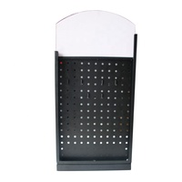 Présentoirs sur pied en métal noir pour outils, avec crochets de rangement, 10 pièces, 1 unité par carton, livraison en 7 jours