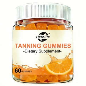 Gummies bronzantes quotidiennes personnalisées pour femmes avec supplément de vitamines, bêta-carotène, lycopène et astaxanthine – Gummies bronzantes sans soleil - Product Image 1