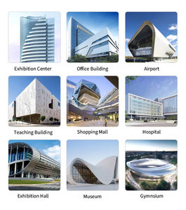 现代机械图纸 耐腐蚀铝合金外墙板 霓虹灯幕墙 防水防火体育场 - Product Image 6