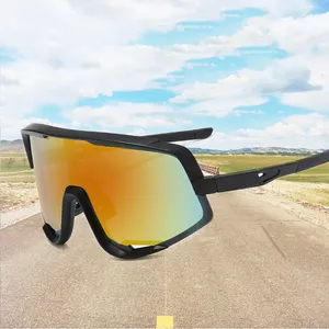 Big Frame Kunststoffs chirme Sonnenbrille Sport Outdoor Sonnenbrille UV400 Männer und Frauen Fahrrad brille