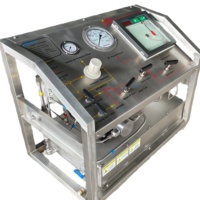 Bomba de Prueba Hidráulica Portátil de Alta Presión Máx. 10000 Psi con Registrador de Datos en Papel