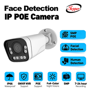 Caméra de sécurité IP à reconnaissance faciale IA, système de caméra de sécurité POE 5MP avec détection faciale et comparaison IA - Product Image 4