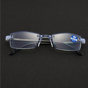2024 Wholesale Anti Blue Light Ultralight <strong>Mini</strong> Rimless Bifocal <strong>Reading</strong> <strong>Glasses</strong> - Product Image 6