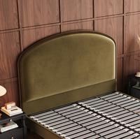 Lit double moderne de luxe incurvé pour chambre principale