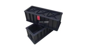 Moule de cube de test de béton à trois bandes en plastique ABS épais de haute qualité 100mm - Product Image 4