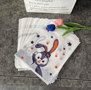 Sacchetti di Plastica a Quattro Dita StellaLou con Logo Personalizzato, Buste per Asporto, Sacchetti Regalo per Gioielli di Tendenza - Product Image 1