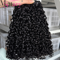 SDD Lots de Cheveux Humains Vietnamiens Bruts Bouclés Birmans 15A, Extensions de Cheveux Vierges Bruts Doublement Tirées et Épaisses, Alignées, pour Professionnels