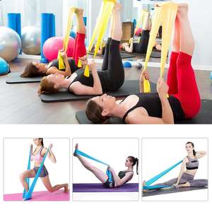 Bandes de Résistance pour Exercices de Fitness, Haute Élasticité, Écologiques, Durables, Ensemble de Bandes Plates en TPE pour Yoga - Product Image 4