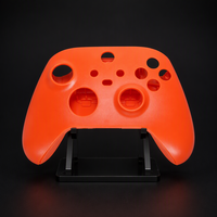 Coque de remplacement orange pour manette Xbox Series X S, plaque frontale et rails latéraux
