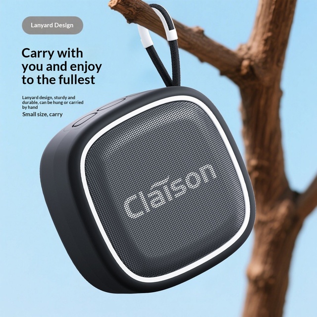Wireless Portable Waterproof Silicone Subwoofer High Quality Sound Card-Insertable Small Speaker 1-inch Woofer Outdoor