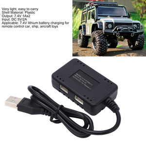 Nuevo Equilibrador de Baterías LiPo 2 en 1 de 7.4V con USB y Luz Indicadora para Autos y Barcos RC Wltoys, Accesorio para Autos RC - Product Image 1