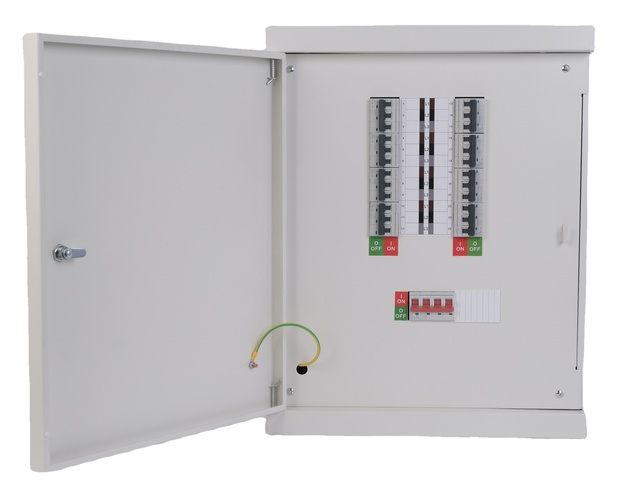 Saipwell Fusebox 3 Phase Distribution Board Wall Mounted Double Door MCB Distribution Board Panel 4 Way 8 Way TPN