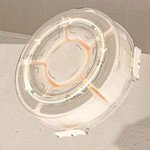 กล่องใส่ขนมขบเคี้ยวแบบหมุนได้ถาดแบ่งเสิร์ฟแบบพกพาสำหรับใส่ลูกอมผลไม้ถั่วเครื่องเทศ - Product Image 3