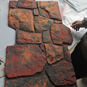 Panel de <span class=keywords><strong>pared</strong></span> de <span class=keywords><strong>piedra</strong></span> de poliuretano (PU) de <span class=keywords><strong>piedra</strong></span> de colores ligeros - Product Image 3