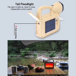 ไฟฉายมือถืออเนกประสงค์ แหล่งกำเนิดแสงคู่ ไฟฉาย COB ความสว่างสูง ด้ามจับถอดได้ ใช้สำหรับแคมป์ปิ้ง บ้าน ฉุกเฉิน ลาดตระเวน - Product Image 6